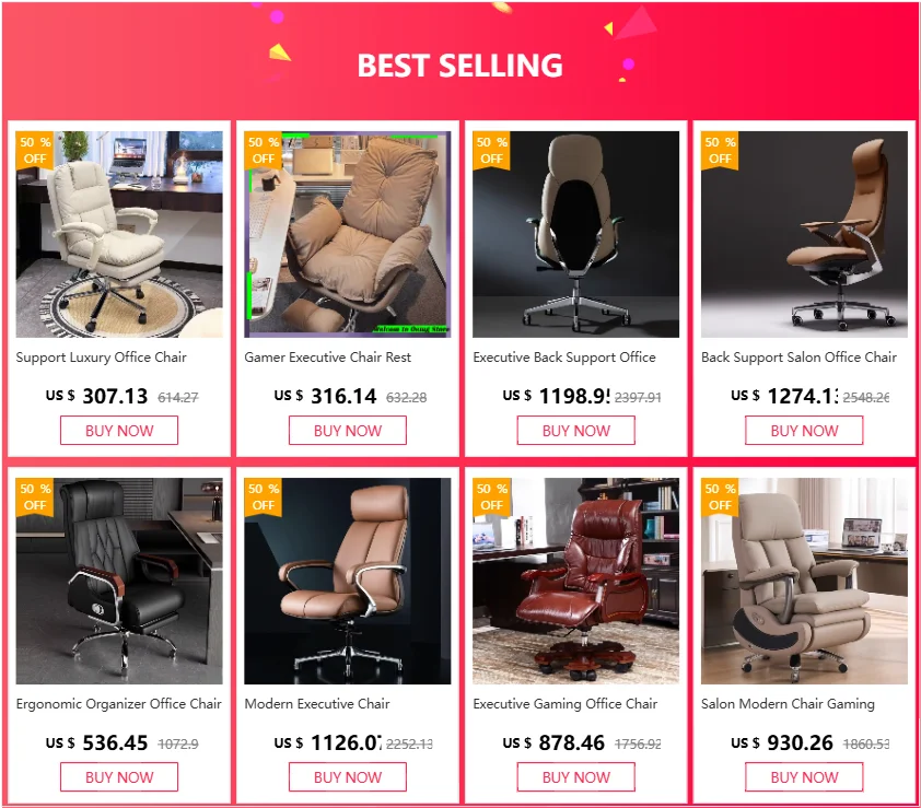 Modern Computer Office Chair Study Cushion Living Room Luxury Office Chair Support Gaming Chaise De Bureau Furniture Accessories