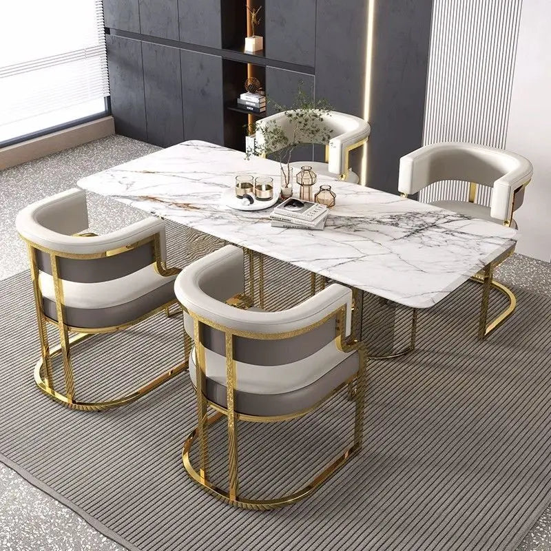 Modern Light Luxury Accent Chair Premium Dining Chair for Salon Reception Office Conference Hotel Lounge Makeup Nail Studio