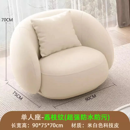 Curved White Living Room Sofas Recliner Cloud Cream Modern Living Room Sofas Create European Lazy Divano Postmodern Furniture