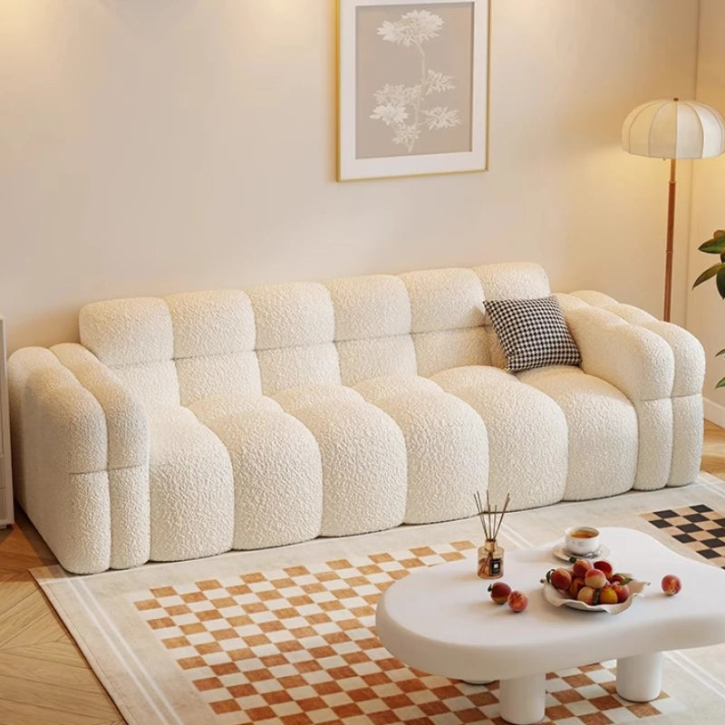 Plush Lounge Sofas Comfortable Minimalist Large Soft Sofa Apartment Romantic Elegant Sedie Da Soggiomo House Accessories