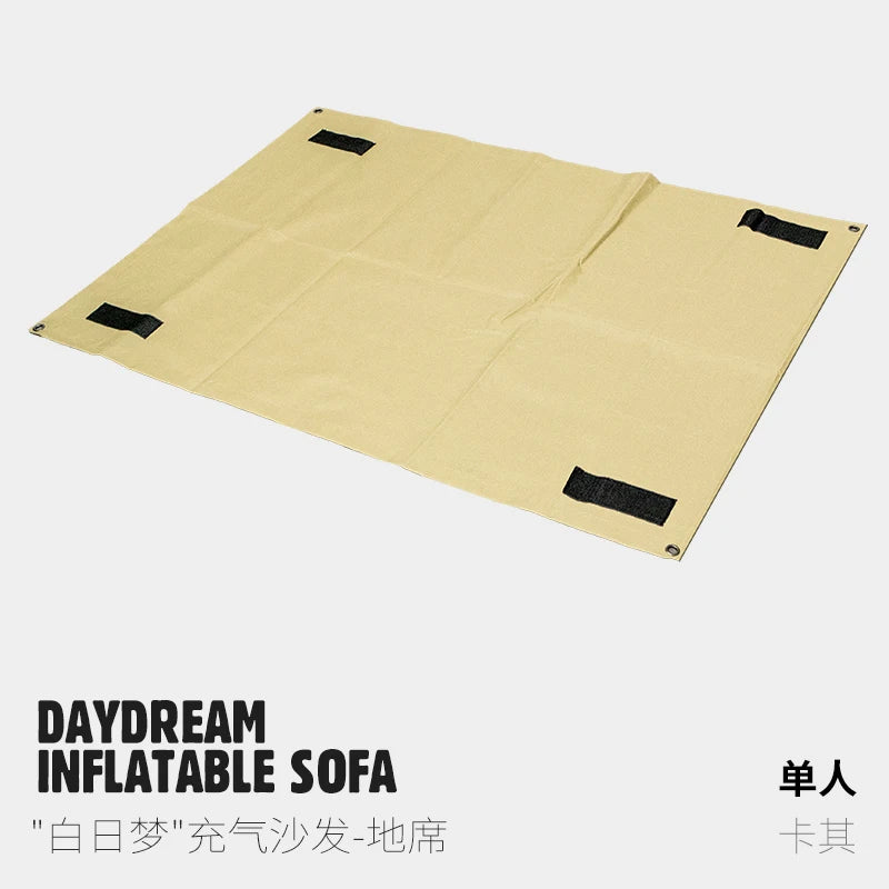 Double and Single Inflatable Sofa with Built-in Air Pump, Comfortable and Portable for Camping and Leisure Home Use