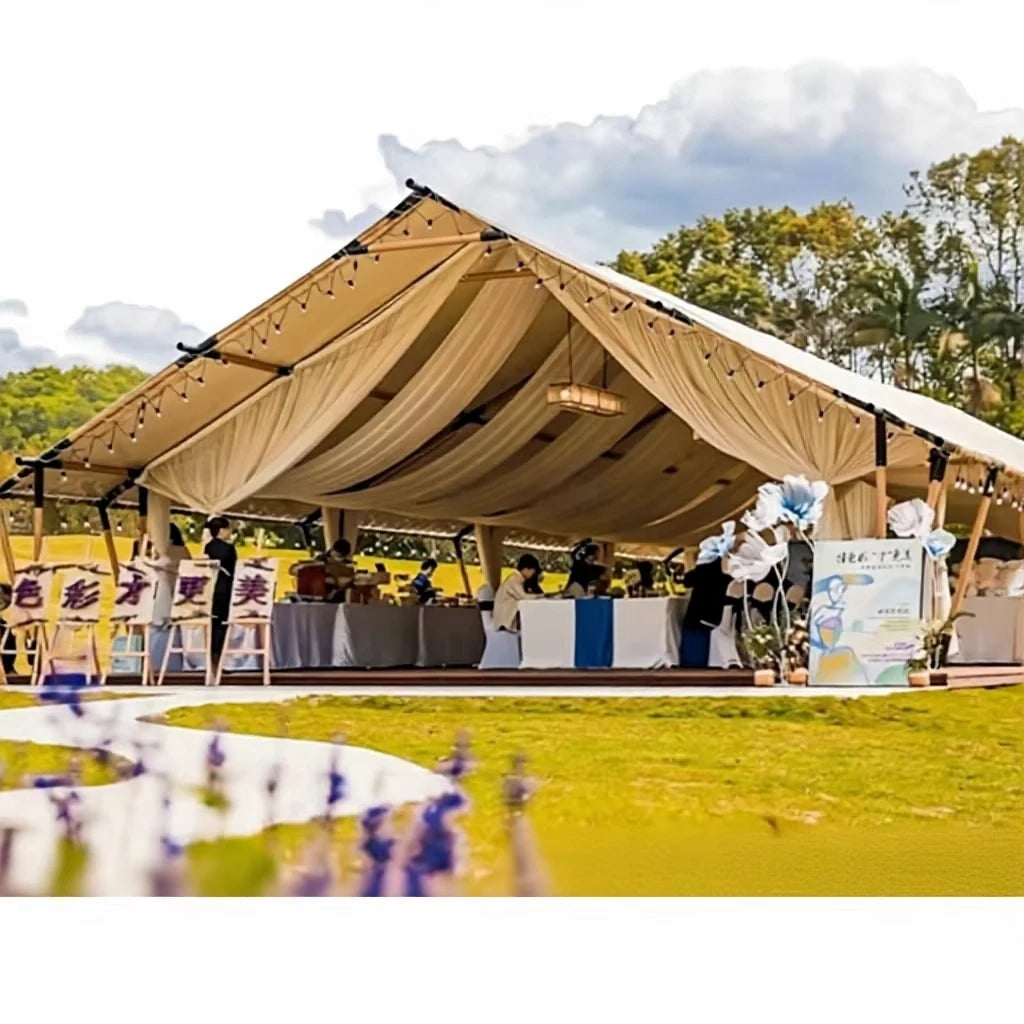 Luxury Wedding Event Tent Outdoor Marquee Aluminum Frame Party Banquet Exhibition Gardens Custom Commercial Pavilion Shelter OEM