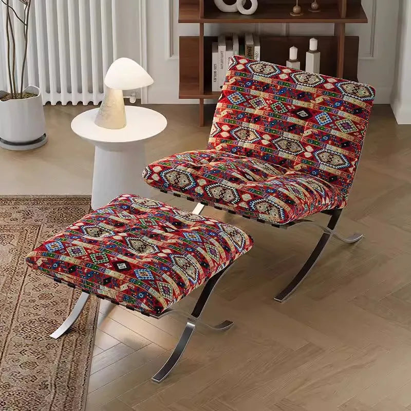 Medieval Barcelona single sofa designer single chair living room balcony leisure chair