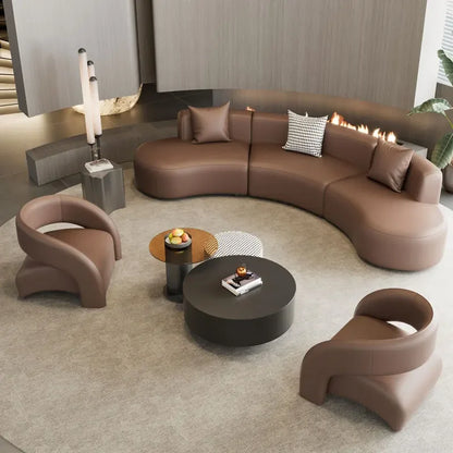 Hotel lobby sofa coffee table combination sales office negotiation rest area reception beauty salon club corner arc
