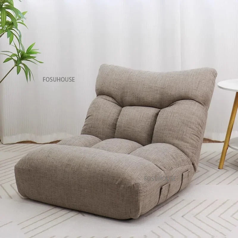 Creative Lying and Sleeping Living Room Sofa Japanese Tatami Bedroom Lazy Sofa Folding Backrest Lounge Chair Home Floor Chair