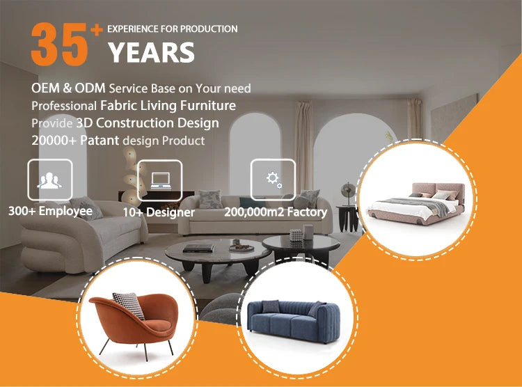 Italian Modern Simple Light Luxury Style Villa Household Solid Wood Frame Living Room Leather Sofa Set