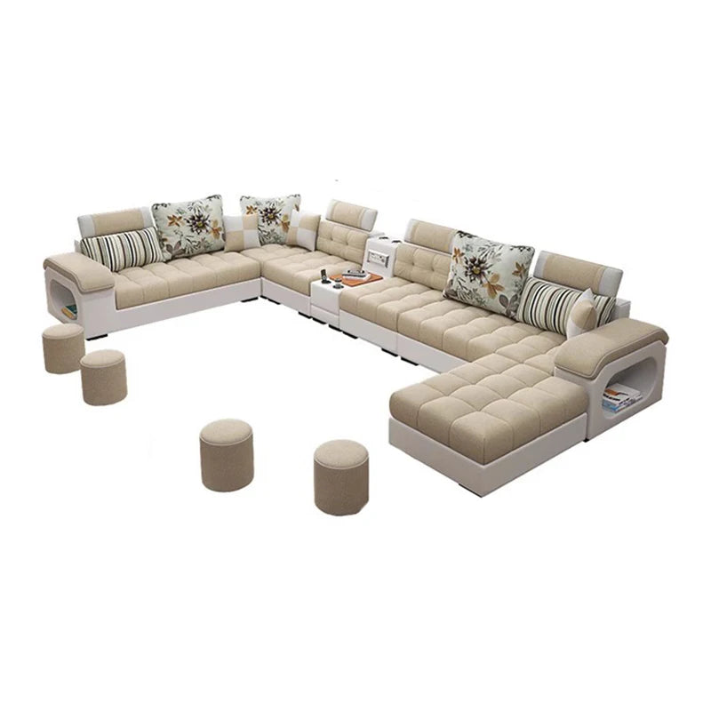 Luxury Minimalist Sofa Multifonction Sectional Storage Massage Sofa Modern Living Room Muebles Para El Hogar Home Furniture