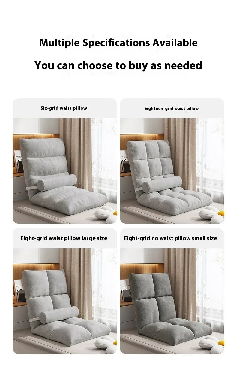 Folding Backrest Chair, Lazy Sofa, Bedroom, Dormitory, Single Seat Cushion, Bed Backrest, Bay Window, Balcony Tatami