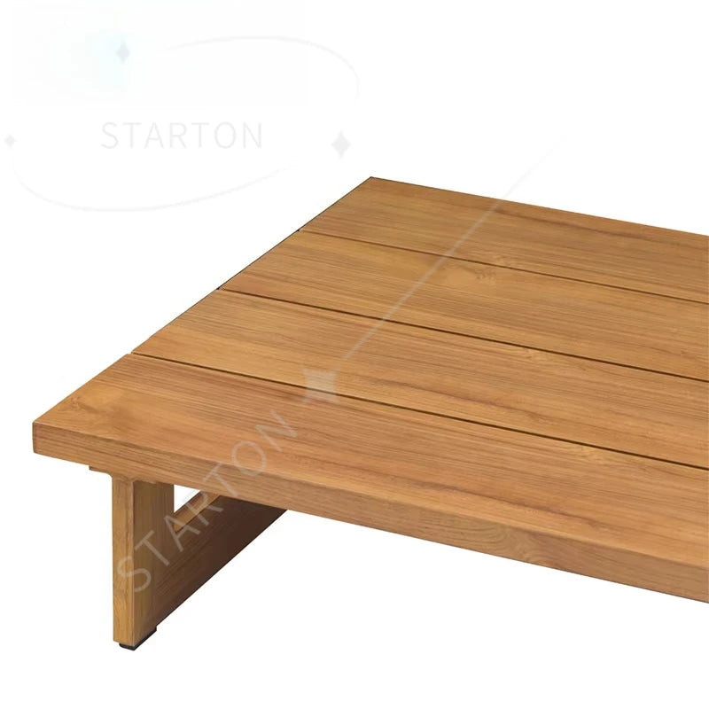Garden Garden Furniture Outdoor Sofa Set Modern Home Style Teak Sofa with Coffee Table