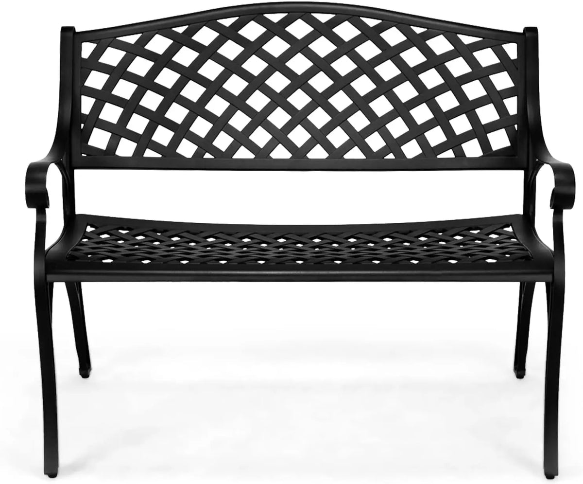 Cast Aluminum Outdoor Furniture Outdoor Bench in Garden