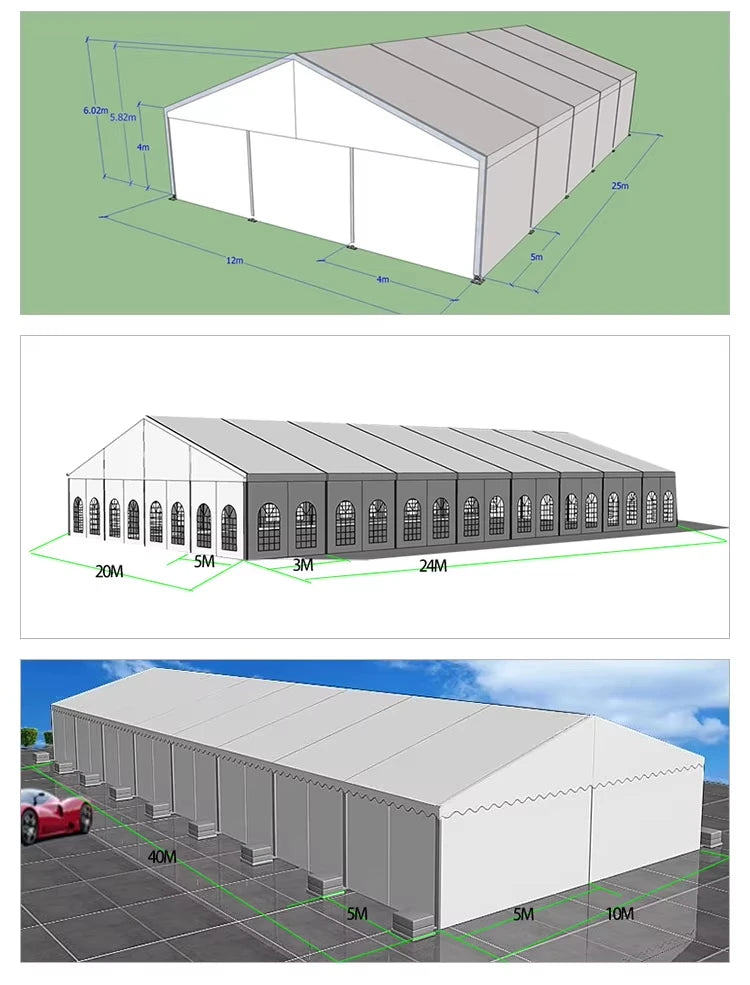 Luxury Aluminum Frame Event Tent Clear Roof Outdoor Wedding Party Marquee Tent For Garden Banquet Restaurant Hotel Resort