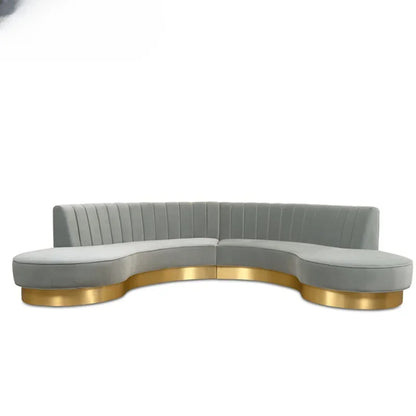 Modern light luxury curved sofa beauty salon reception living room clothing store designer furniture special-shaped sofa