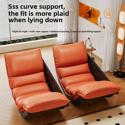 Rocking chair adult 2024 new lazy sofa balcony single sleeping master bedroom recliner leisure banana chair