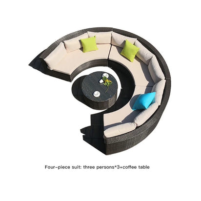 Campingaz Sofa Set House Garden Outdoor Lounge Set Simple Gray