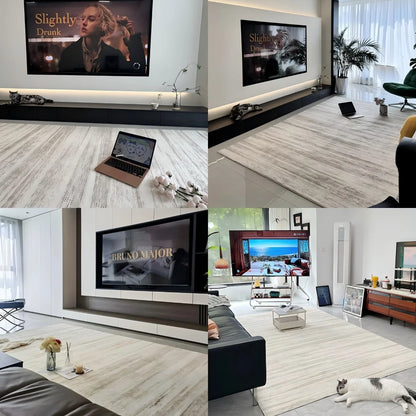 VIKAMA Light Luxury Cream Ins Style Soft Comfortable Absorbent Washed Quilt Living Room Bedroom Cloakroom Carpet Bedside Rug