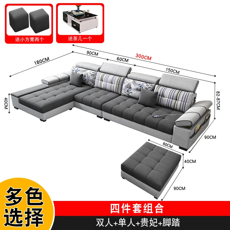 Classic Storage Sofa Adults Comfortable Corner Modern Sofa Living Room Designer Floor Muebles Para Habitacion Home Accessories