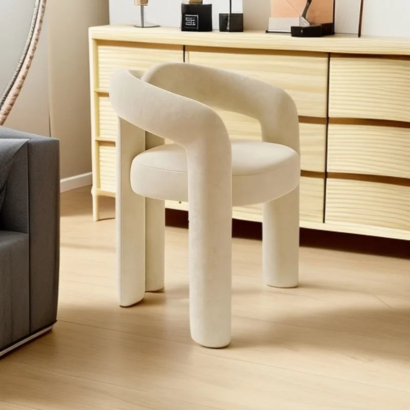 Bedroom Makeup Stool Light Luxury Senior Dresser Chair Home Dining Chair Nail Salon Back Chair