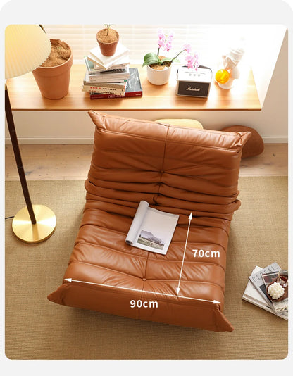 Lazy sofa single leisure chair modern simple technology leather ins