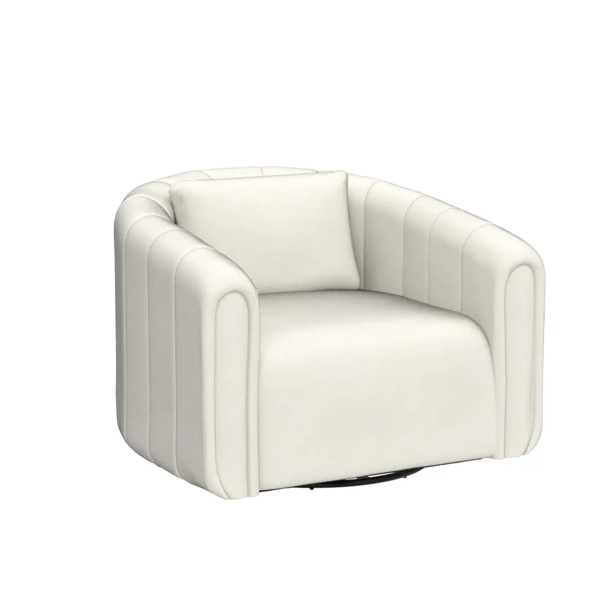 Swivel Barrel Chair Set of 2 with Plump Pillow, Comfy Round Armchair,, Customized
