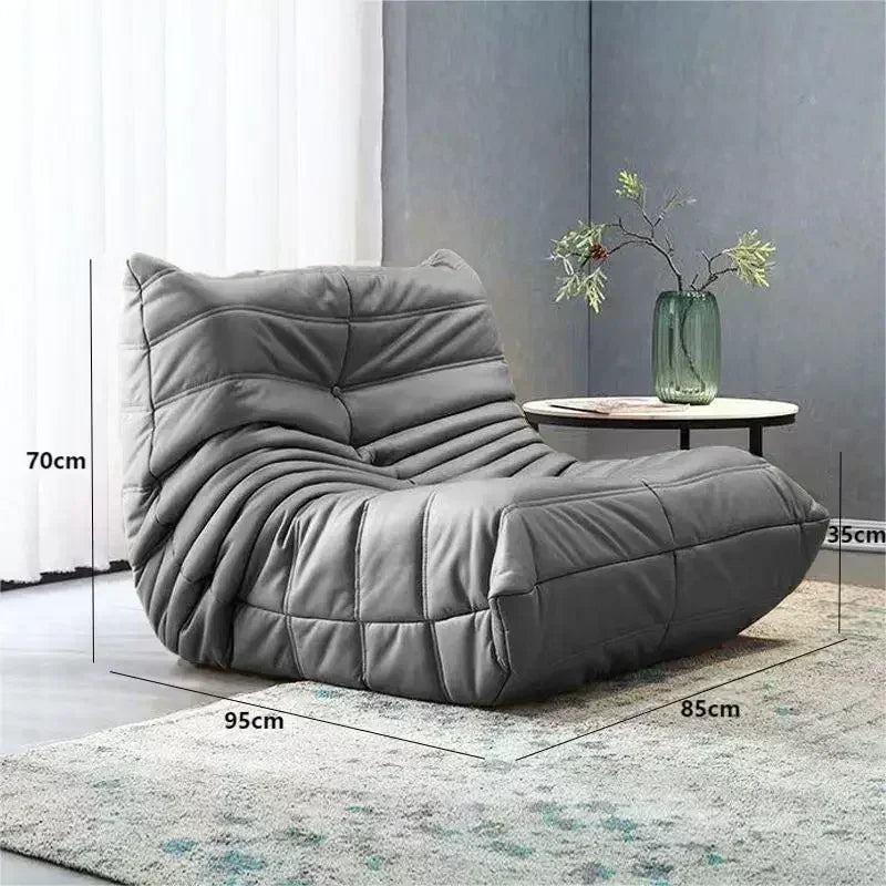 Caterpillar Lazy Sofa Chair Sleepable or Lying Bedroom Single Internet Celebrity Balcony Living Room Leisure Chair