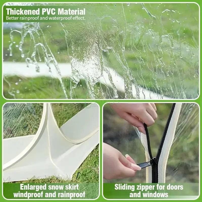 Portable Spherical Tents 360 Degree Panoramic Window Outdoor  Transparent Camping Tent 4-8 Person Star Dome TentSun Room Tents