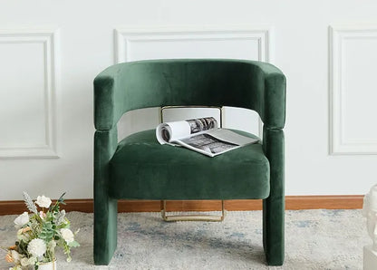 Modern simple fabric negotiation leisure sofa chair designer single  Internet celebrity  Nordic metal leisure chair