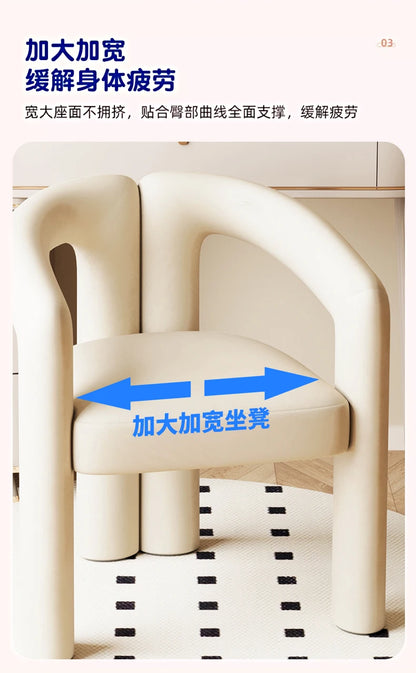 Bedroom Makeup Stool Light Luxury Senior Dresser Chair Home Dining Chair Nail Salon Back Chair