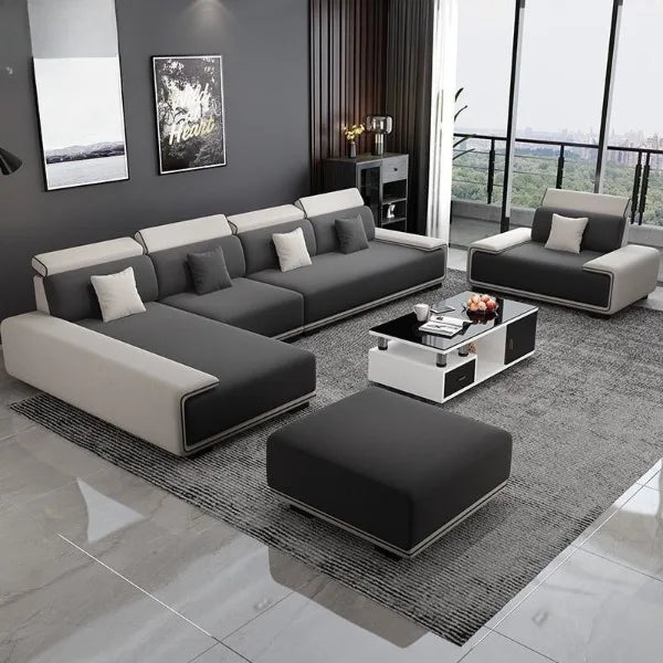 Nordic technology fabric sofa sofa living room modern fully equipped latex concubine light luxury simple small apartment combina