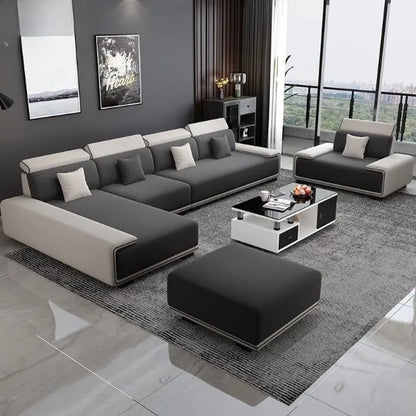 Nordic technology fabric sofa sofa living room modern fully equipped latex concubine light luxury simple small apartment combina