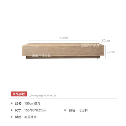 Nordic Outdoor Sofa Teak Sun Protection Waterproof Villa Garden Balcony Preservative Wood Outdoor Solid Wood Open-air Rattan Cha