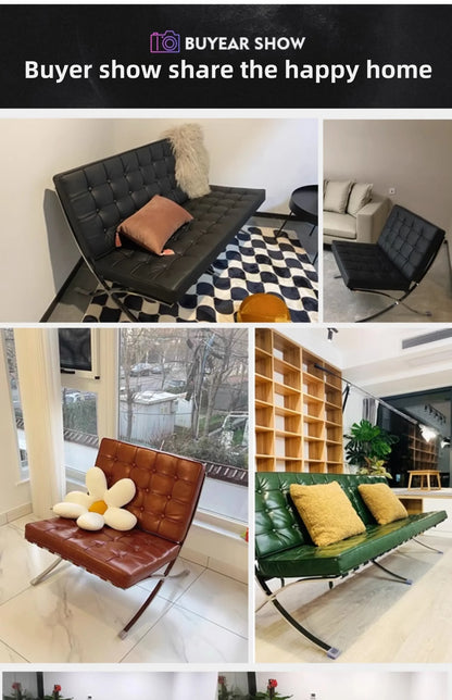 Nordic Single Barcelona Designer Star Same Leisure Simple High-end Luxury Leisure Chair Recliner Chair Modern Single Sofa Chair