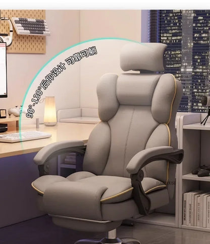 Ergonomic Office Gaming Chair Mobile Swivel Recliner Lounge Study Armchair Nordic Design Home Computer Chair