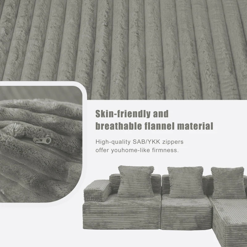 Convertible Modular Sectional Sofa Set Popular Compression Sofa