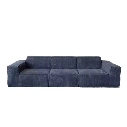 Set Vacuum Compression Combination Sofa Tofu Block Corduroy Fabric Pure Sponge Frameless Roll Up Living Room Export Pure