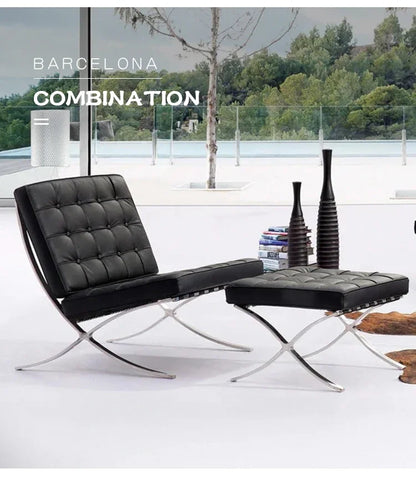 Designer Star Same Leisure Simple High-end Luxury Leisure Chair Nordic Single Barcelona Modern Recliner Chair Single Sofa Chair