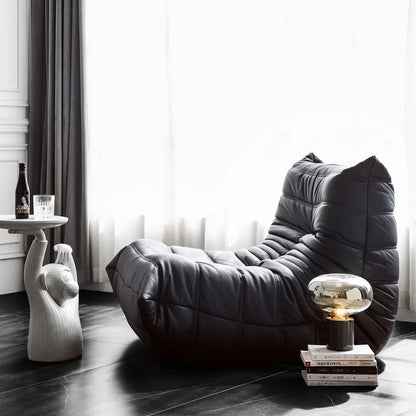 Oil wax leather caterpillar sofa, fashionable high-end atmosphere, living room, bedroom, shops and hotels can be used