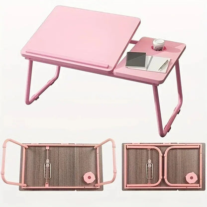 Integrated Foldable Table with Adjustable Height, Compact and Practical Computer Lazy Desk with Ergonomic Design Gaming Desk