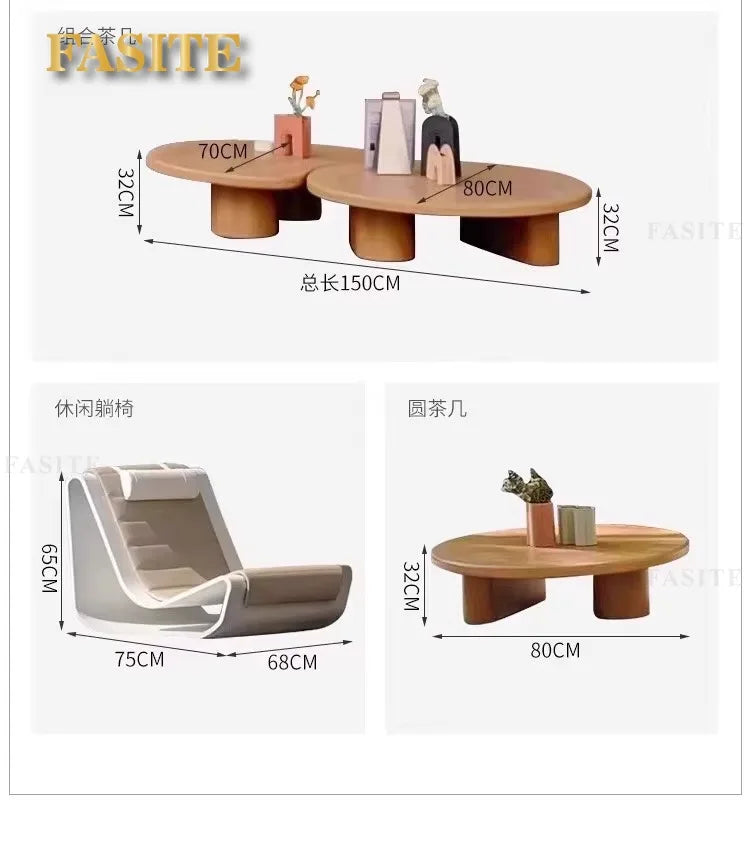 Outdoor teak courtyard Nordic style open-air famous villa anti-corrosion solid wood goose soft stone sofa