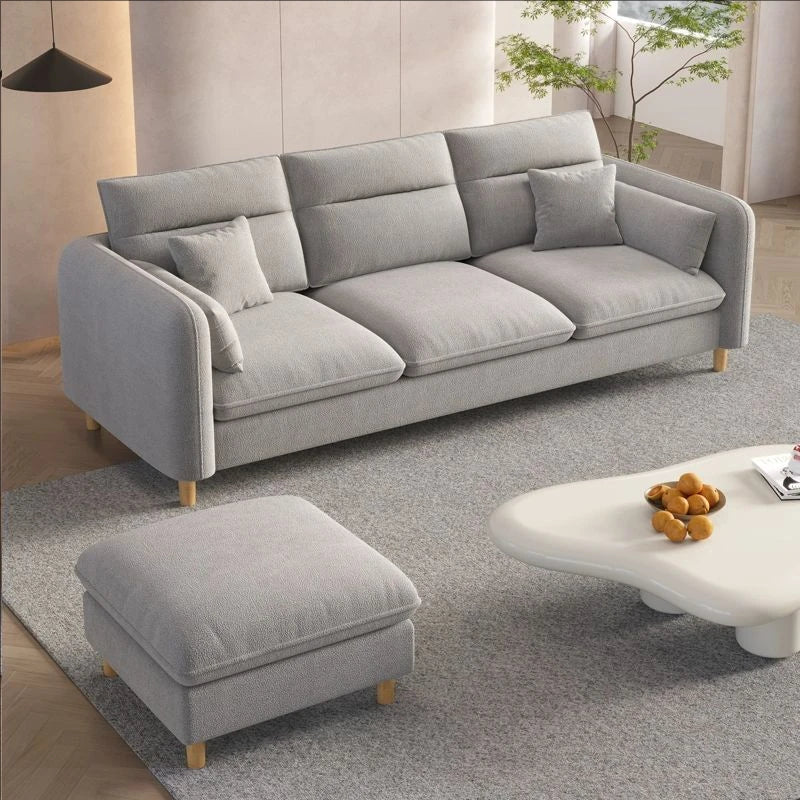 Luxury Charging  Sofas Bed U Shaped Sectional Furniture 7 Seat Modern European Fabric Living Room Sofas Set
