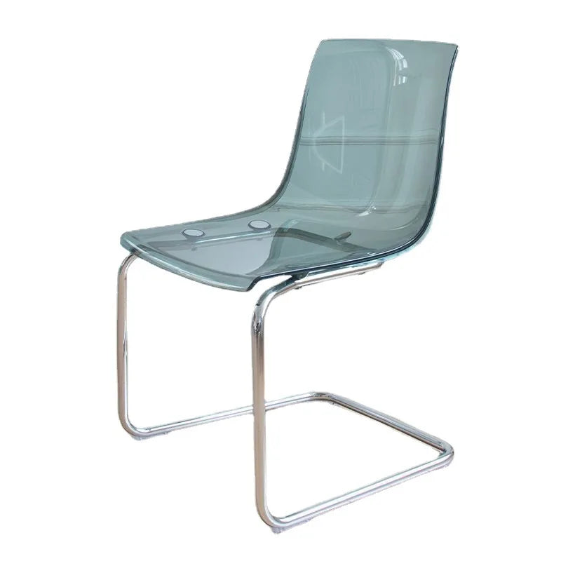 Transparent Acrylic Toyas Chair, Home Backrest Dining Chair, Nordic Minimalist Designer Desk, Coffee Shop Dining Table Chairs