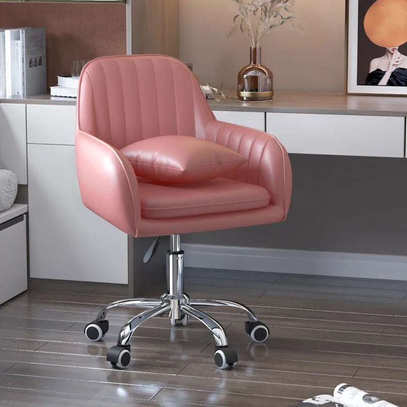 Modern Bedroom Comfortable Learning Chair Lift Swivel Office Chairs Study Room Chair Home Armrest Backrest Leisure Makeup Chair