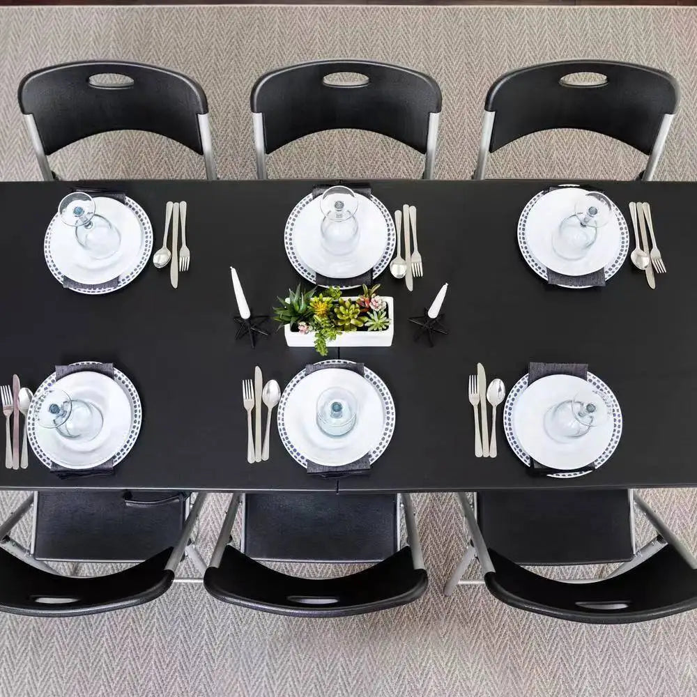 YXY Foldable Portable Office Desk Training Conference Rectangular Dining Table Calligraphy Desk Storage