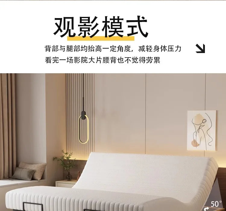 Smart Luxury Bed Modern Sofa Design Bedroom Platform Sleeping Massage Bed Platform Safe Letto Matrimoniale Office Furniture