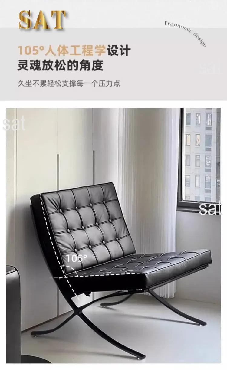 Balcony Throne Relax Reading Modern Room Decor Fashion Chairs Black Metal Living Room Chairs Comfortable Sillones Home Design