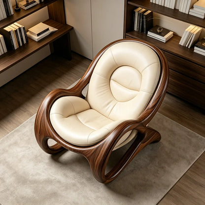 Beauty Armrest Lounge Chair Luxury Designer Art Wooden Salon Living Room Chairs Bauhaus Reading Sillones De Sala Home Furniture