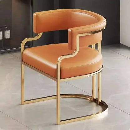 Luxury Dining Chairs Hotel Sales Office Receives Mahjong Sofa Chairs To Discuss Makeup Chairs in Nail Shops Velvet Bar Stool Hig