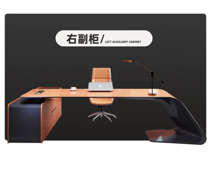 Fashionable Creative Office Desk Light Luxury Supervisor Manager Office Desk Accent Art Office Furniture Der Schreibtisch XYOD