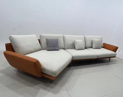 Modern Italian Leather Sectional Couch for Living Room Quality Luxury Chesterfield Three-Seater Sofa Set for Home & Hotels