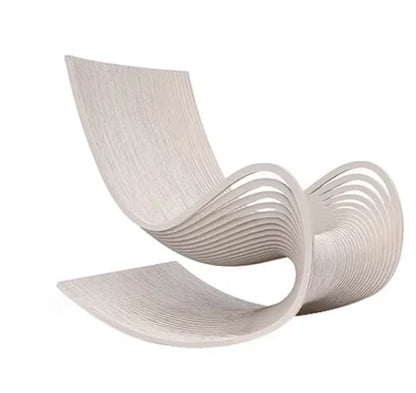 Nordic Contemporary Birch Single Lounge Chair Apartment Living Room Hotel Comfortable with Armrests
