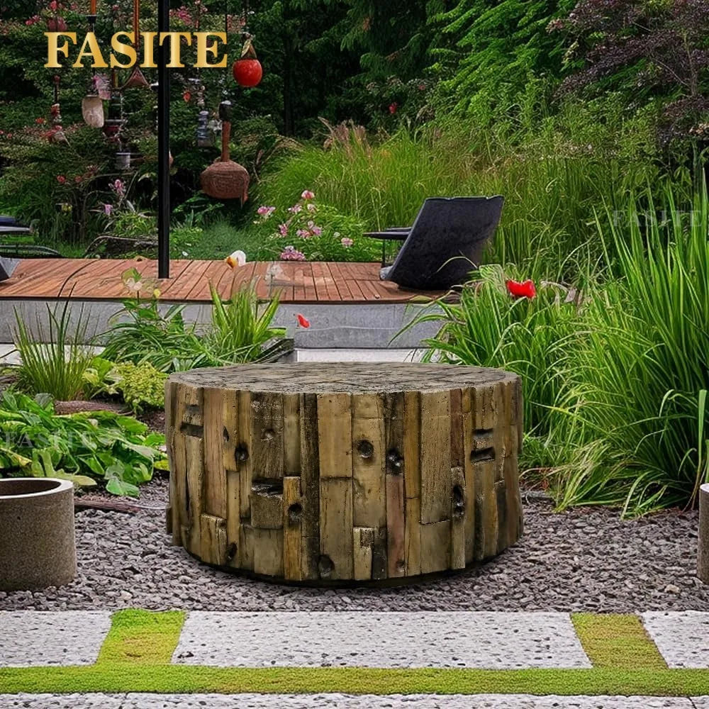 Light Luxury round Tea Table Solid Wood Living Room Small Apartment round Tea Table Creative Simple Nordic Coffee Table